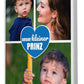 Fotocollage 3 Bilder kleiner Prinz mit blauen Herz M0040 - meinleinwand.de