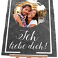 Schieferplatte mit Staffelei "Ich liebe dich!" M0012 - meinleinwand.de