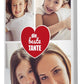 Fotocollage 3 Bilder Beste Tante mit roten Herz M0012 - meinleinwand.de