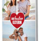 Fotocollage 3 Bilder Beste Eltern mit roten Herz M0030 - meinleinwand.de