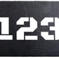 Hausnummer auf Schieferplatte "Hausnummer" M0046 - meinleinwand.de