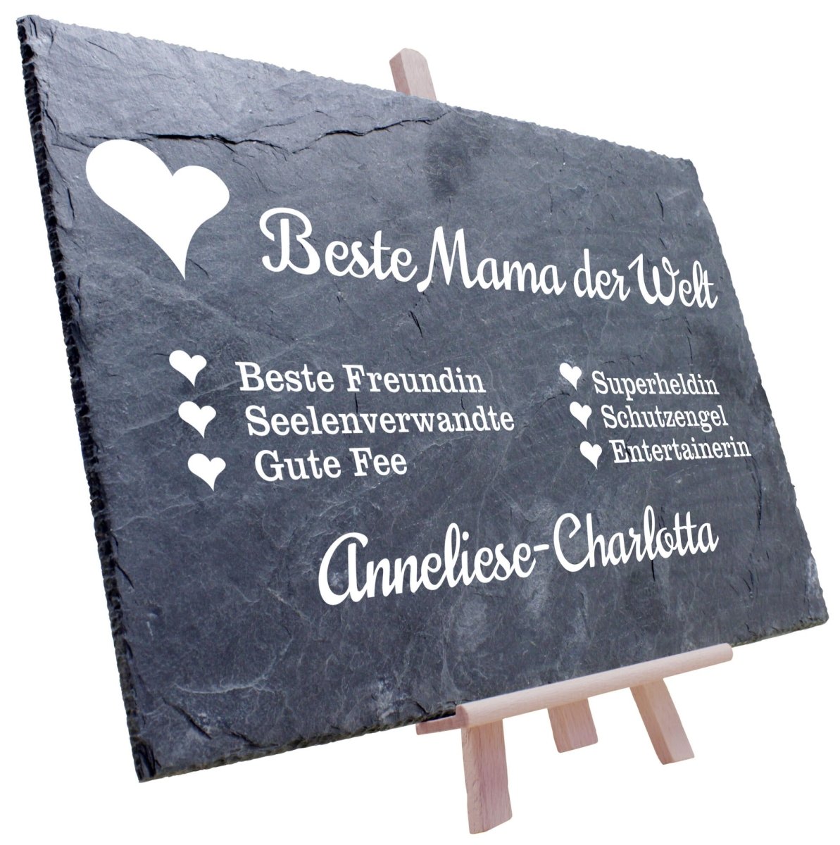 Schiefertafel Beste Mama der Welt M0057 - meinleinwand.de