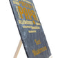 Schiefertafel Bester Papa mit Namen und Synonymen in Gelb M0179 - meinleinwand.de