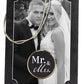 Schiefertafel Hochzeit Bild Schwarz/Weiss, Mr & Mrs M0199 - meinleinwand.de