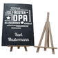 Schiefertafel Bester Opa Herz mit Synonymen M0213 - meinleinwand.de