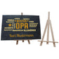 Schiefertafel Bester Opa Herz mit Synonymen und Namen M0215 - meinleinwand.de