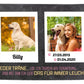 Gedenktafel für Tiere mit Spruch, Namen, Datum und Bildern Polaroid M0265 - meinleinwand.de