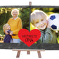 Schiefertafel Weltbeste Oma Collage mit rotem Herz M0286 - meinleinwand.de