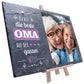 Schiefertafel Beste Oma auf der ganzen Welt mit Bild und Spruch M0294 - meinleinwand.de