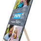 Schiefertafel Bester Papa auf der Welt mit Bildern und Spruch M0322 - meinleinwand.de