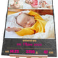 Schieferplatte Geburt mit 4 Bildern Namen und Geburtsangaben in Pink M0406 - meinleinwand.de