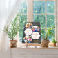 Schiefertafel Familie Liebe mit 3 Bilder Hexagons und Spruch M0465 - meinleinwand.de