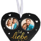 Schieferherz Ich liebe dich in Gold mit 2 Bildern M0587 - meinleinwand.de