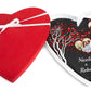 Schieferherz mit roten Herzen, Foto Herzen, Namen und Geschenkbox M0653 - meinleinwand.de