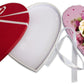 Schieferherz in Rosa mit Foto Herz und Blumenrahmen mit Geschenkbox M0700 - meinleinwand.de