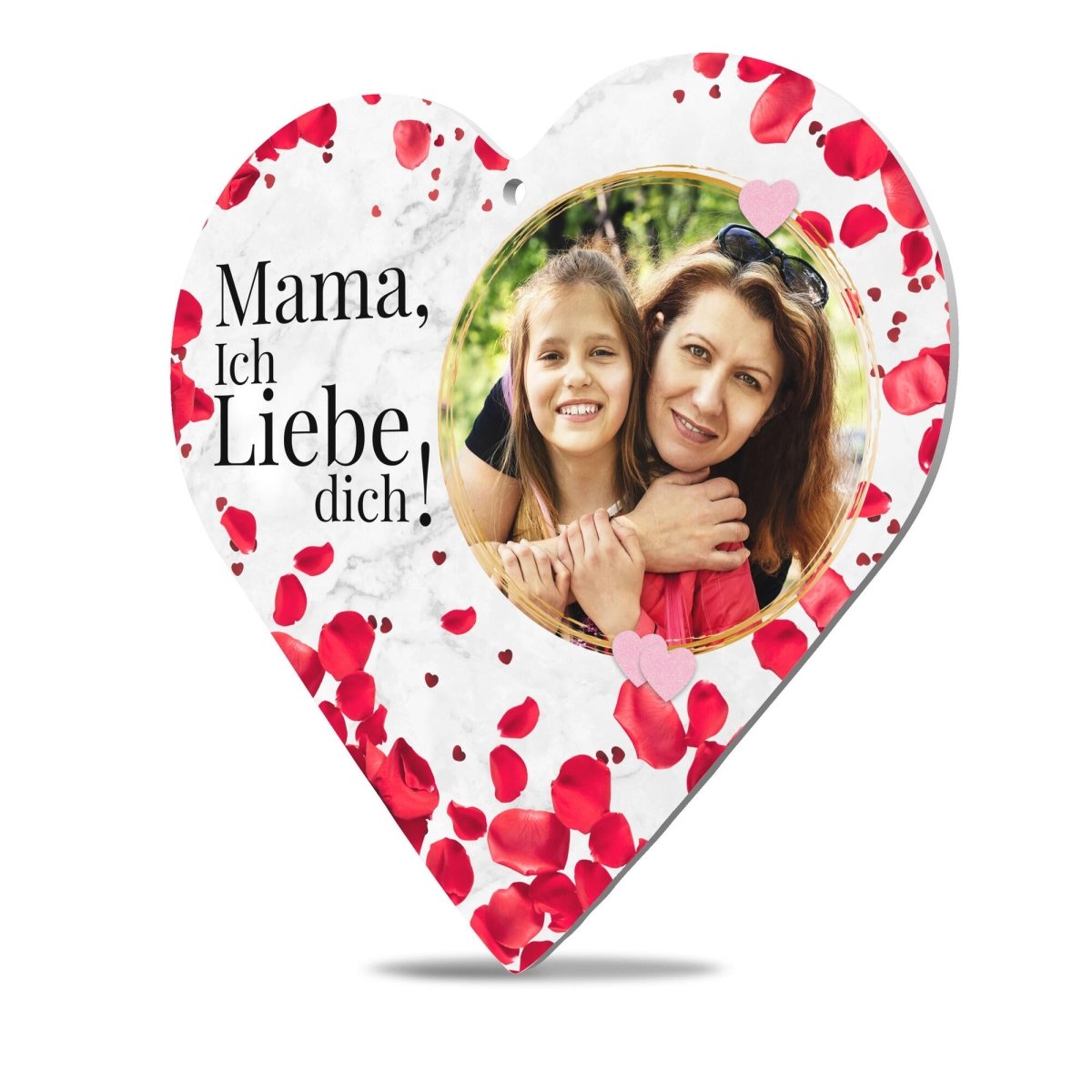 Acrylglasherz Mama Ich liebe dich mit Bild M0713 - meinleinwand.de