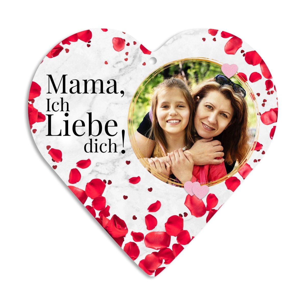 Acrylglasherz Mama Ich liebe dich mit Bild M0713 - meinleinwand.de