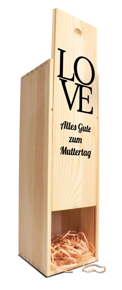 Weinkiste LOVE Mama mit Spruch M0734 - meinleinwand.de