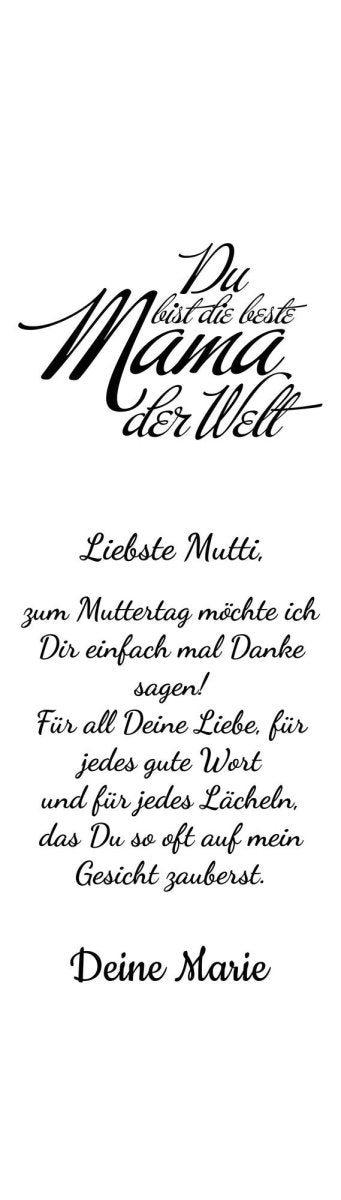 Weinkiste Beste Mama der Welt mit Spruch und Name M0735 - meinleinwand.de
