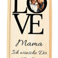 Weinkiste LOVE Mama Alles gute zum Muttertag mit Bild M0741 - meinleinwand.de