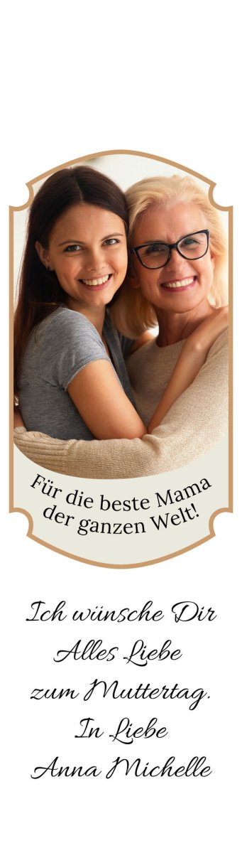 Weinkiste in Weiss Beste Mama der Welt mit Spruch M0767 - meinleinwand.de